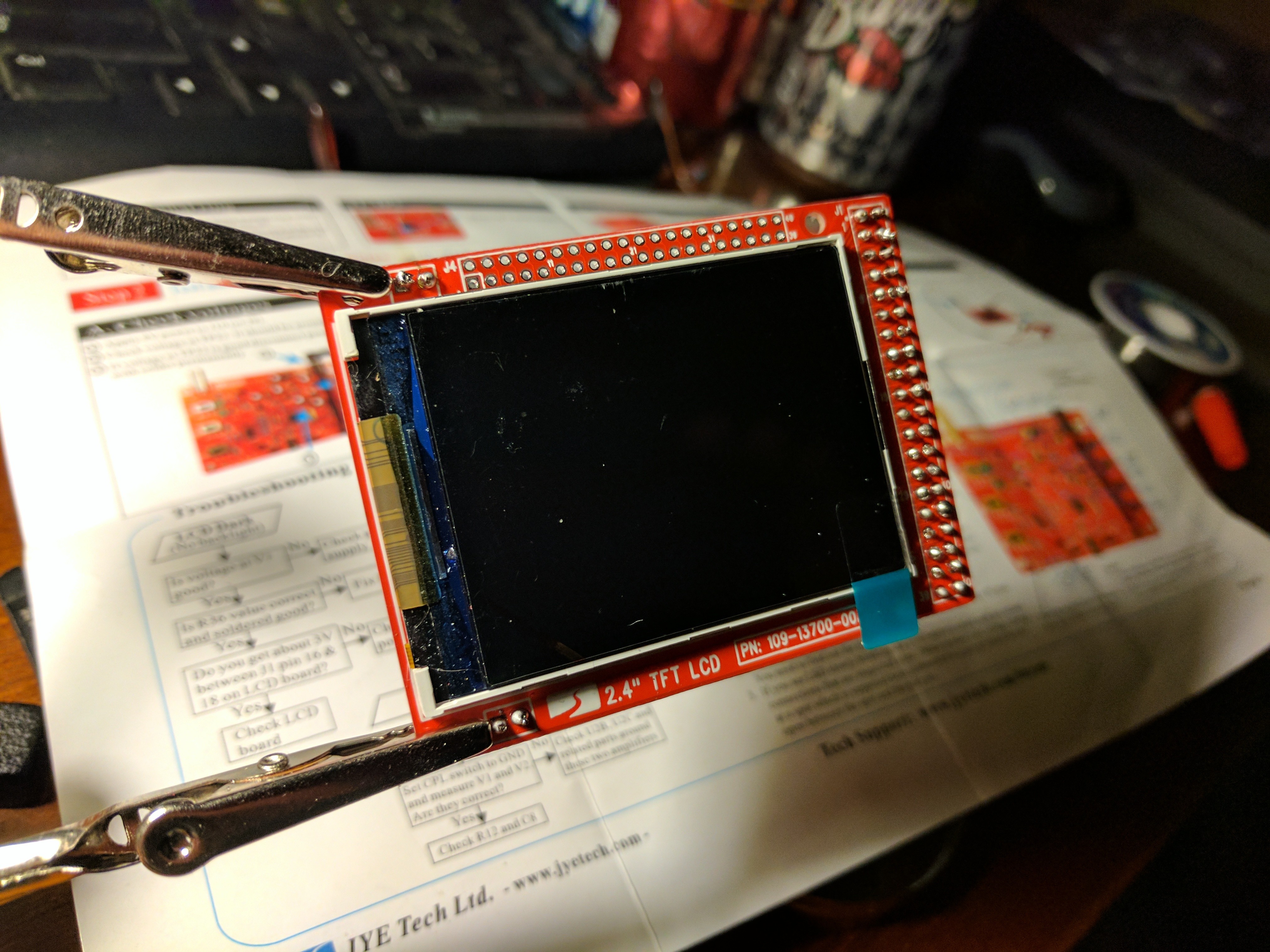 Front of LCD
