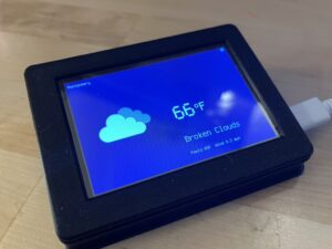 PyPortal Titano Weather Station in action