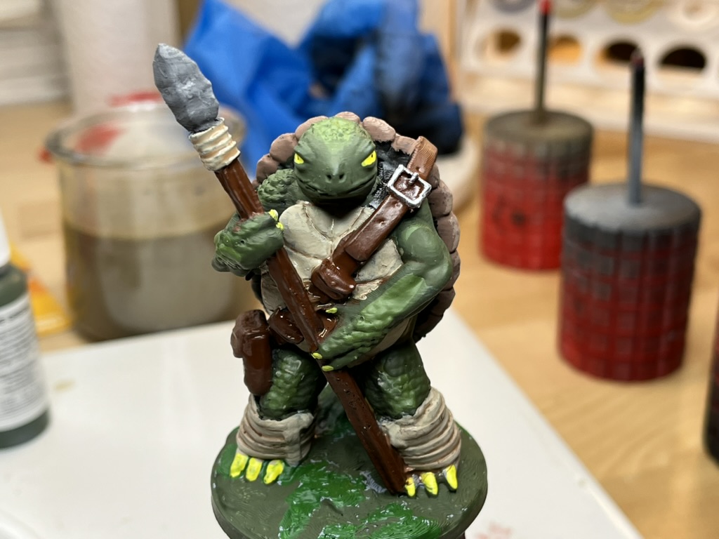 Turdle Warrior painted