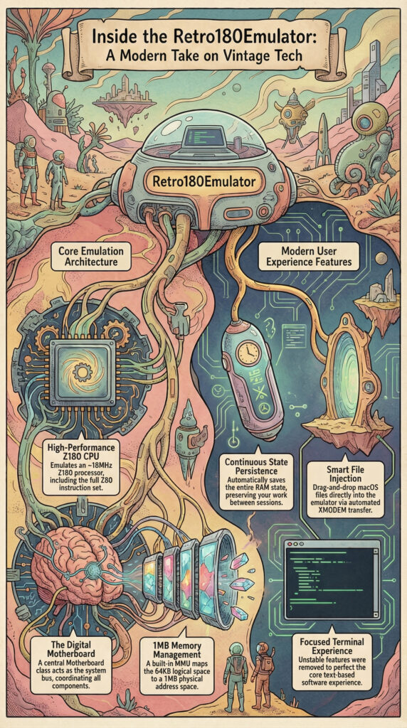 Retro 180 Emulator Infographic