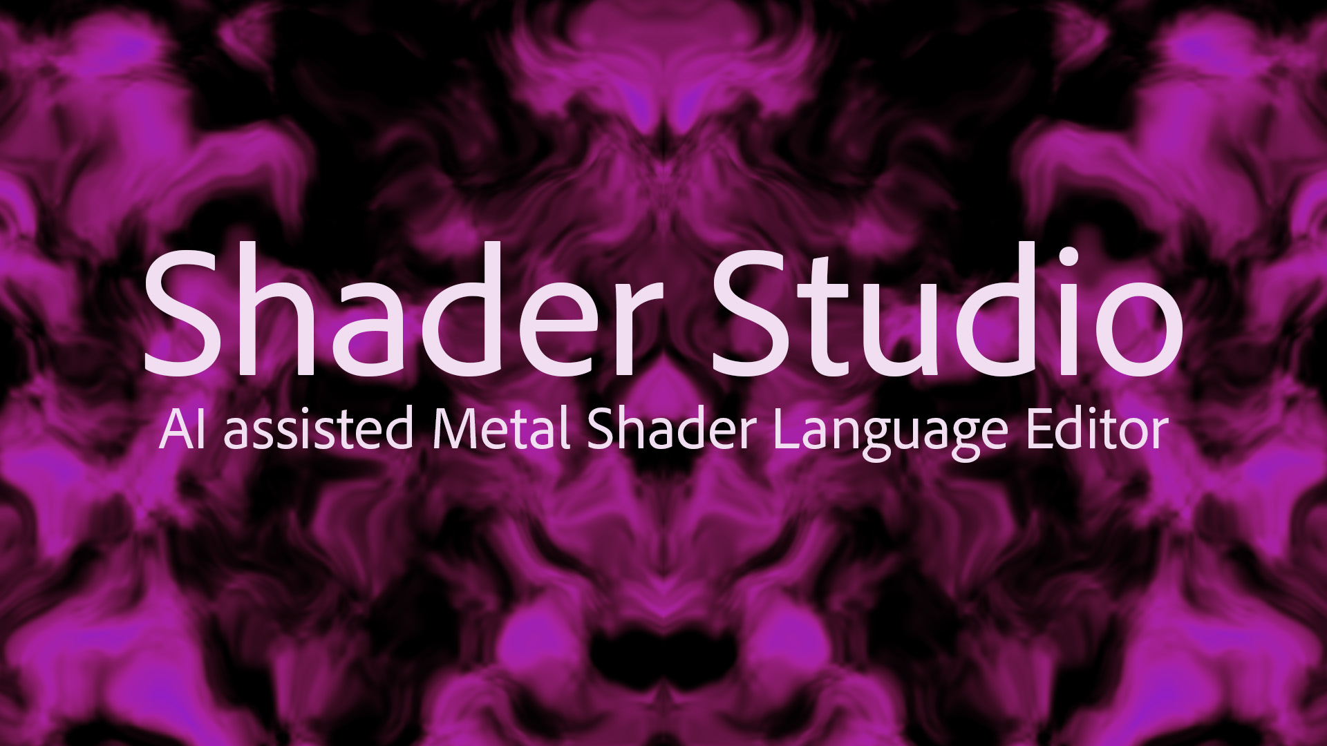 Shader Studio – An AI Powered Metal Shader Language editor