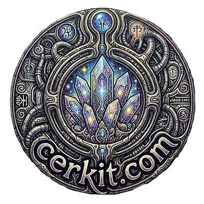cerkit.com logo stylized circle with crystals in center